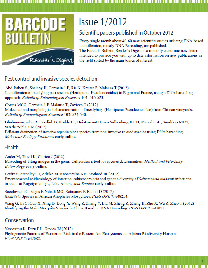 Barcode Bulletin - October 2011