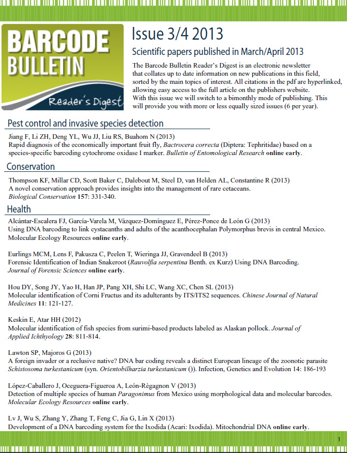 Barcode Bulletin - January 2013
